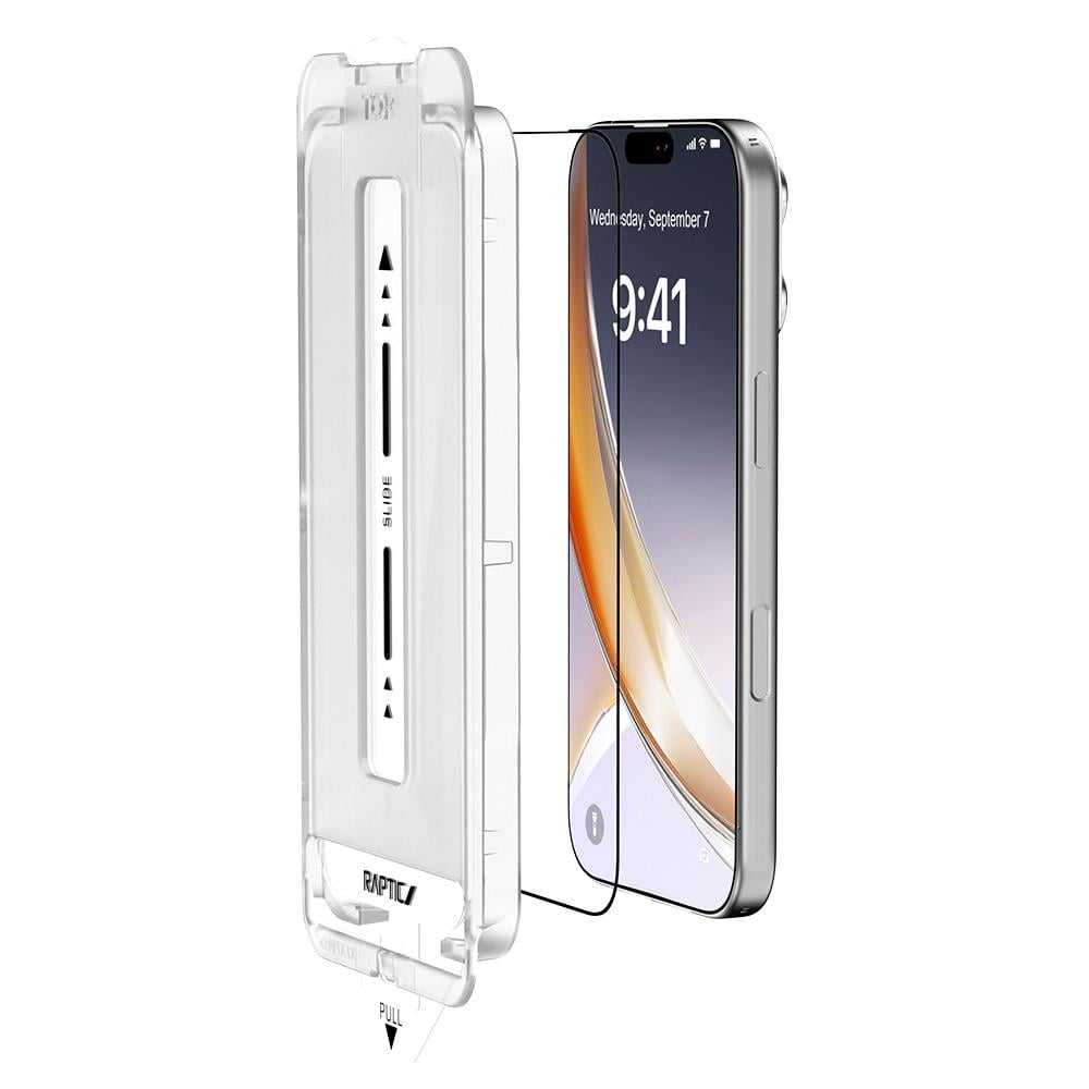 Apple iPhone 17 Pro Raptic Air Glass 2.5D Ekran Koruyucu 2 Adet + Kolay Uygulama Aparatlı