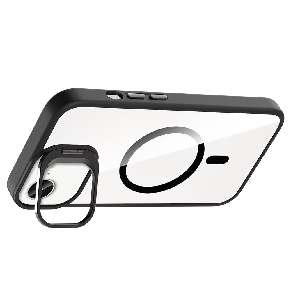 Apple iPhone 17E Kılıf Standlı ve Kamera Lens Hediyeli M-Safe Şarj Özellikli Zore Etro Kapak
