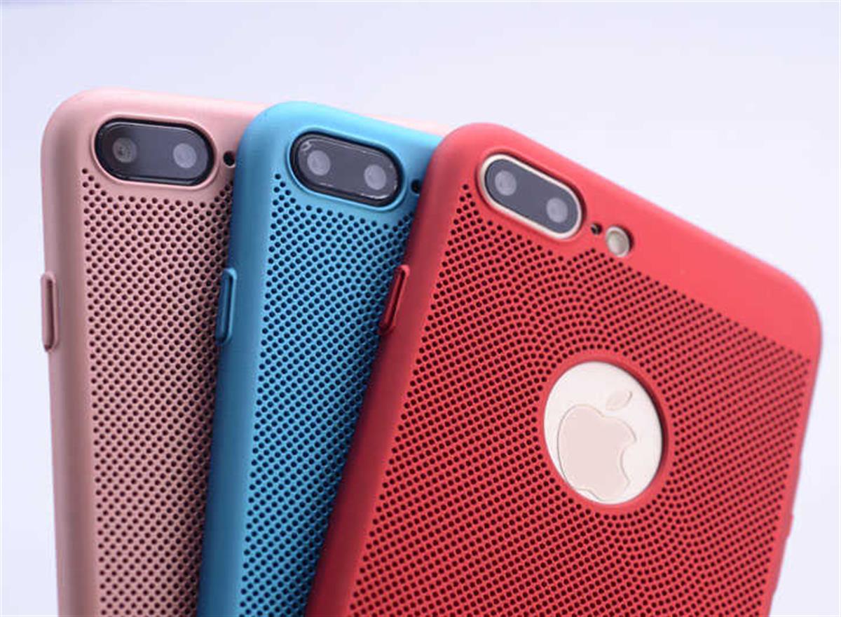 Apple iPhone 8 Plus Kılıf Zore Delikli Rubber Kapak