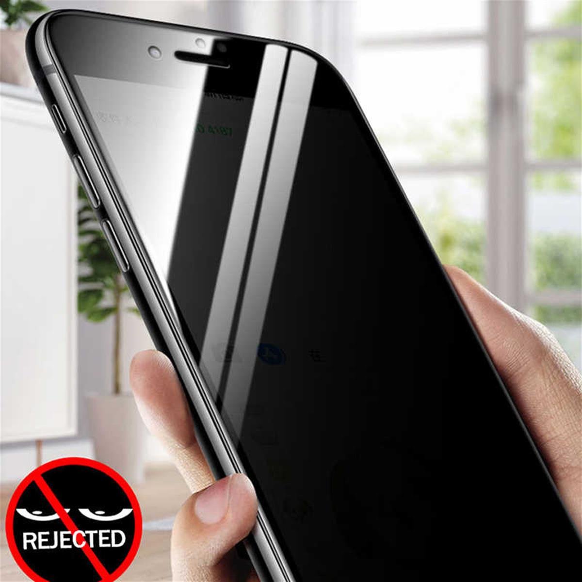 Apple iPhone 8 Zore 5D Privacy Cam Ekran Koruyucu