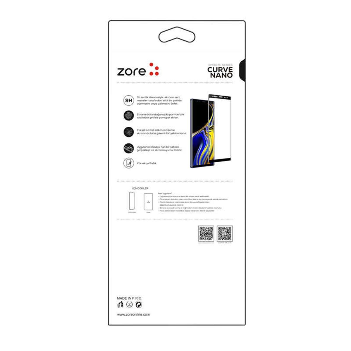Apple iPhone SE 2022 Zore 3D Short Curve Nano Ekran Koruyucu