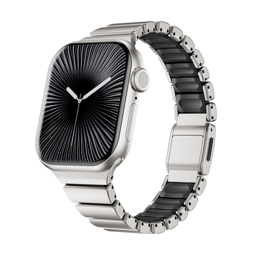 Apple Watch 10 42mm Zore KRD-149 Metal Silikon Kordon