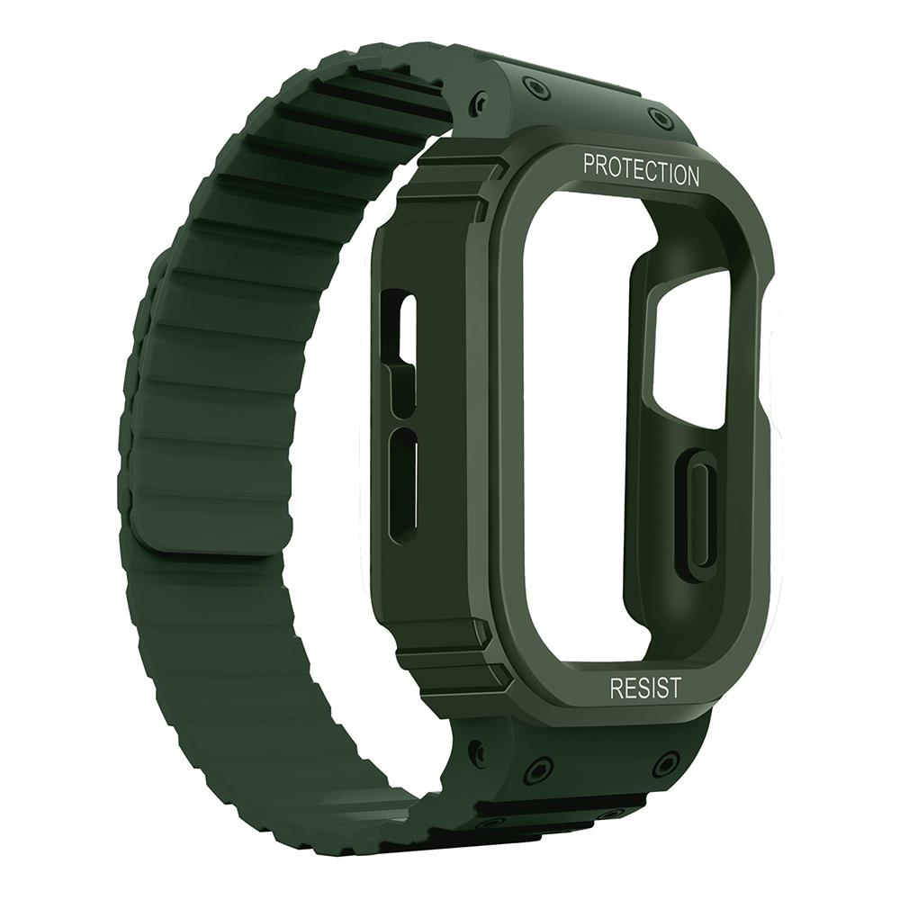 Apple Watch 38mm KRD-142 Airbag Tasarımlı Kasa Koruyuculu Silikon Kordon