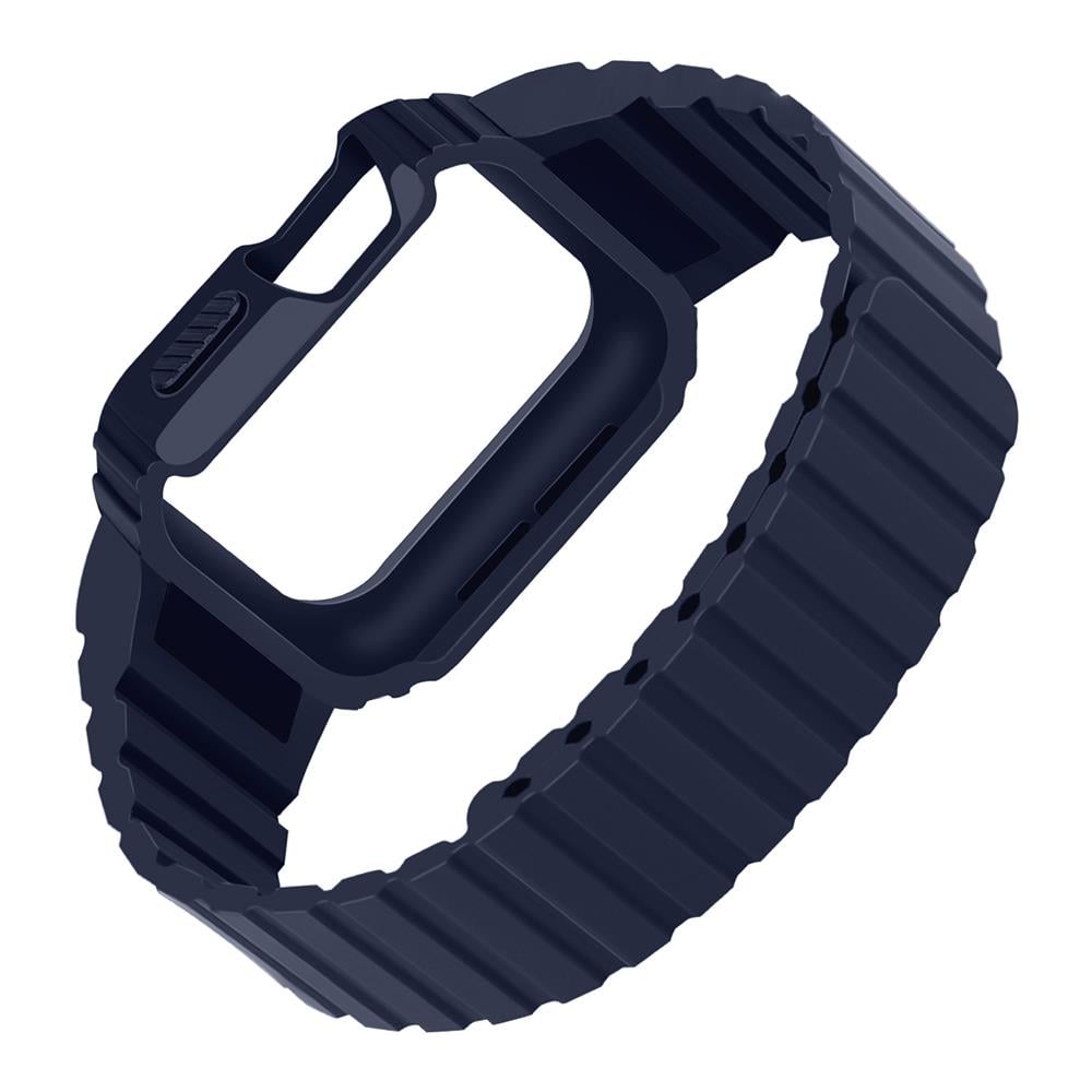 Apple Watch 38mm KRD-142 Airbag Tasarımlı Kasa Koruyuculu Silikon Kordon