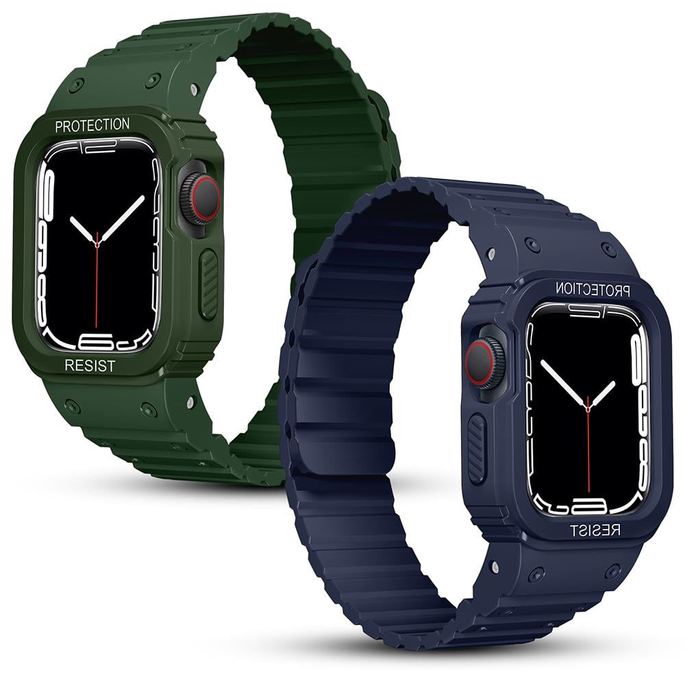 Apple Watch 38mm KRD-142 Airbag Tasarımlı Kasa Koruyuculu Silikon Kordon