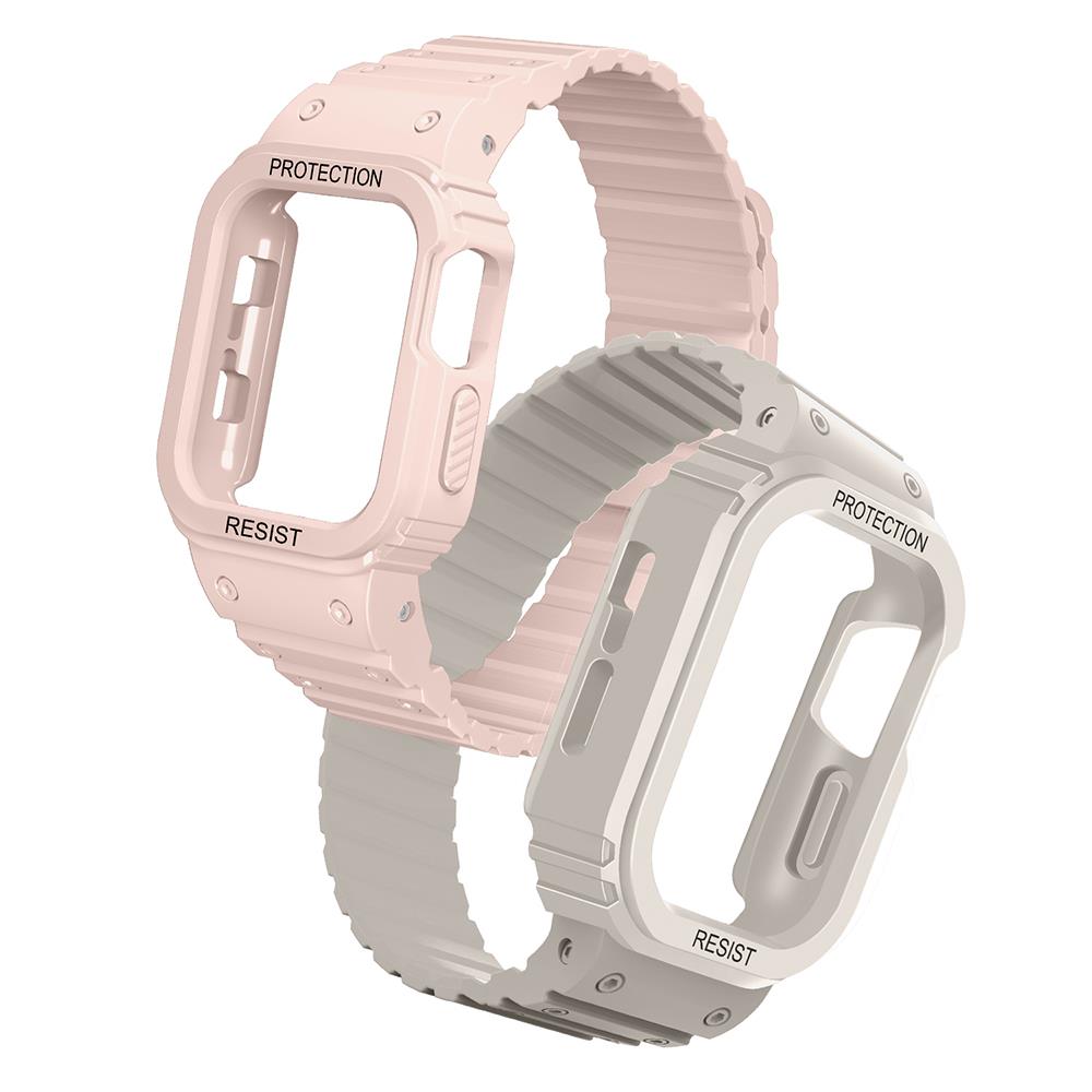 Apple Watch 38mm KRD-142 Airbag Tasarımlı Kasa Koruyuculu Silikon Kordon