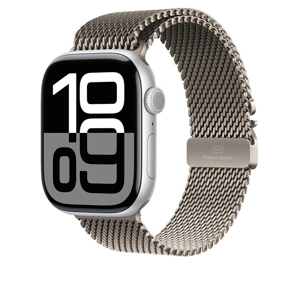 Apple Watch 44mm Zore KRD-100 Titanyum Hasır Kordon