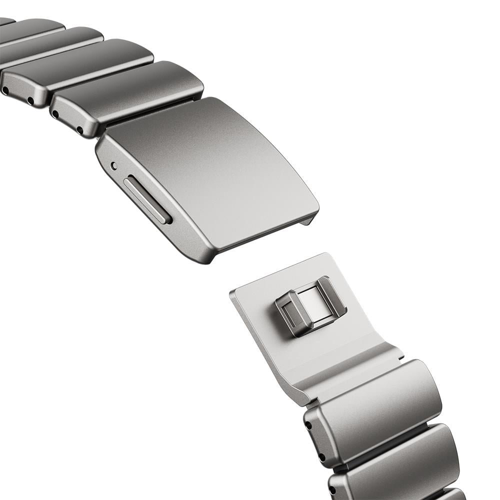 Apple Watch 44mm Zore KRD-152 Titanyum Silikon Kordon