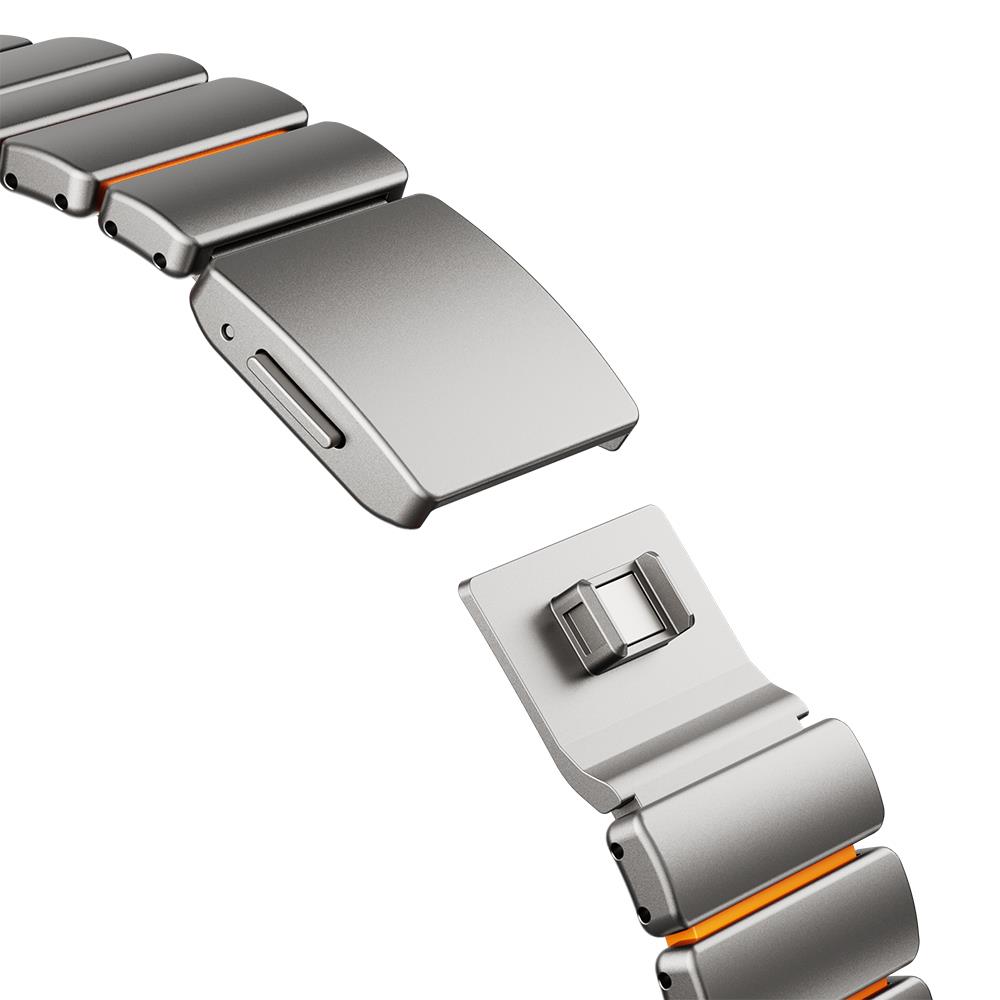 Apple Watch 44mm Zore KRD-152 Titanyum Silikon Kordon