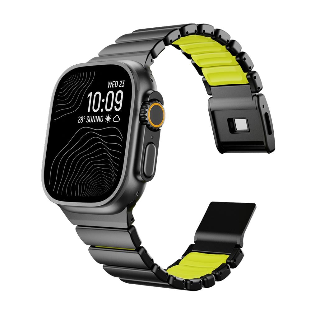 Apple Watch 44mm Zore KRD-152 Titanyum Silikon Kordon