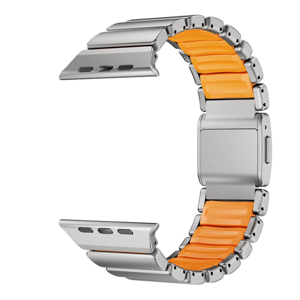 Apple Watch 44mm Zore KRD-152 Titanyum Silikon Kordon