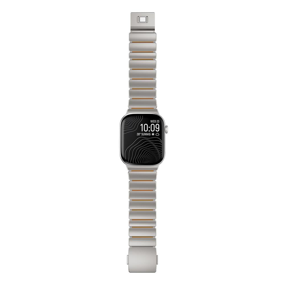 Apple Watch 44mm Zore KRD-152 Titanyum Silikon Kordon