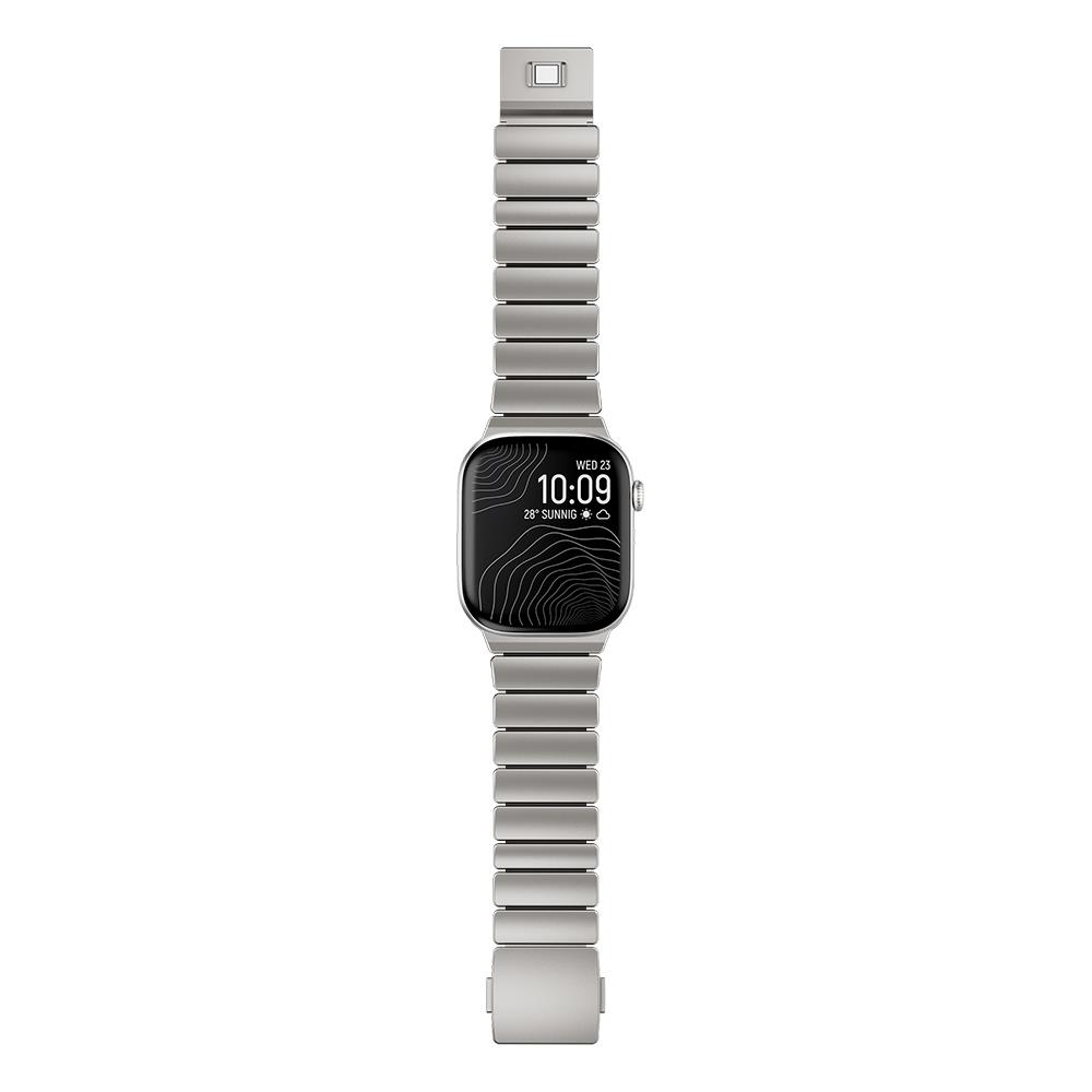Apple Watch 44mm Zore KRD-152 Titanyum Silikon Kordon