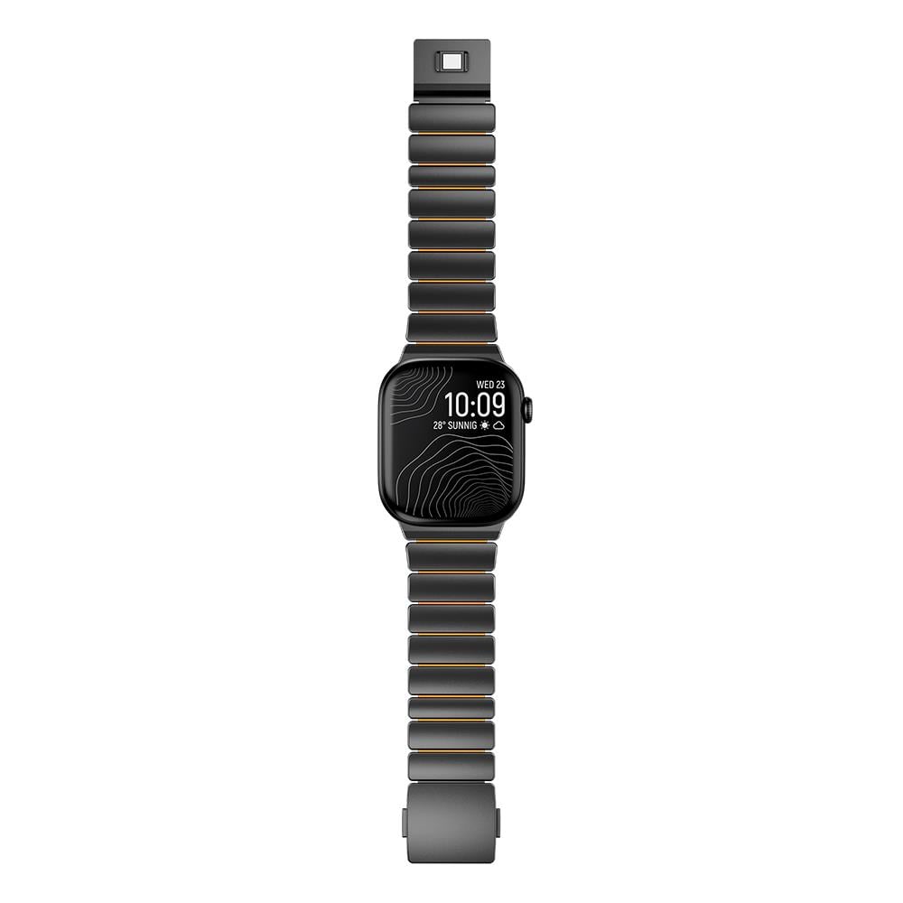Apple Watch 44mm Zore KRD-152 Titanyum Silikon Kordon