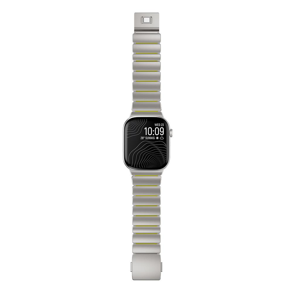 Apple Watch 44mm Zore KRD-152 Titanyum Silikon Kordon