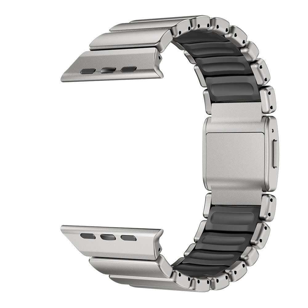 Apple Watch 44mm Zore KRD-152 Titanyum Silikon Kordon