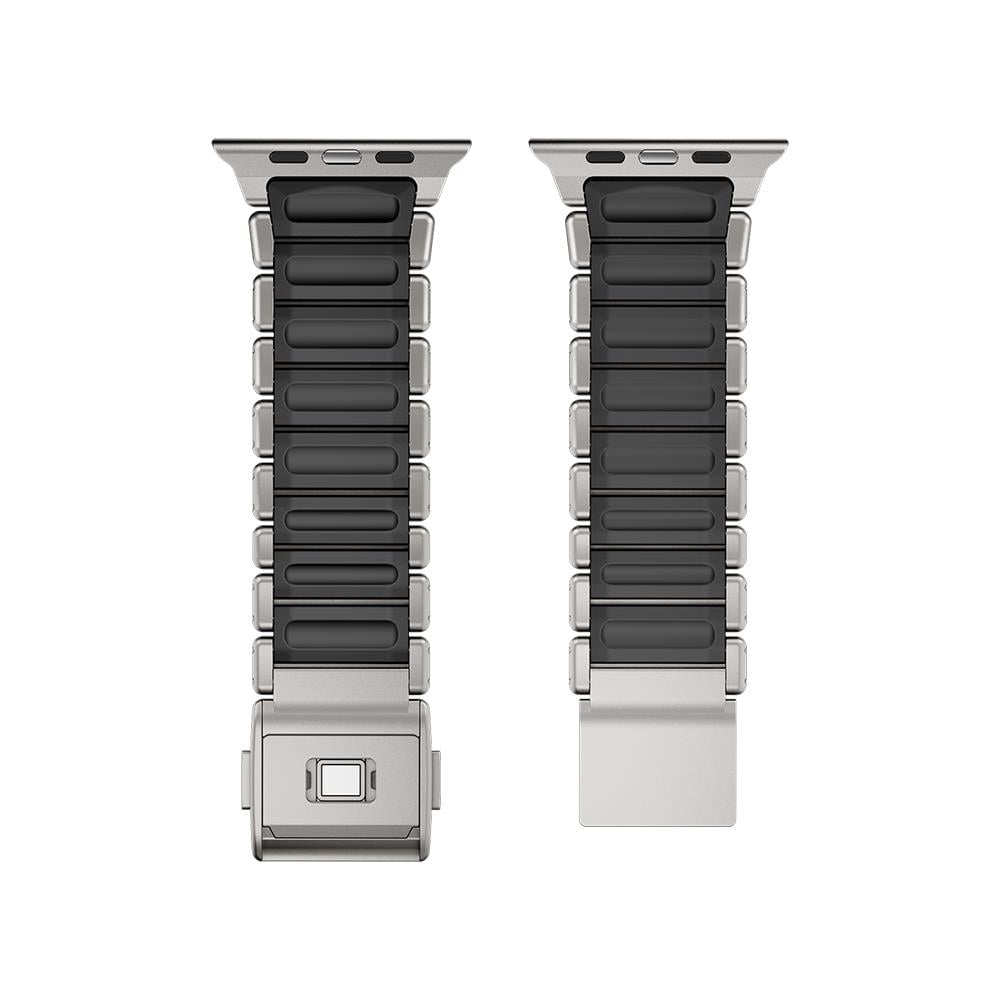 Apple Watch 7 45mm Zore KRD-152 Titanyum Silikon Kordon
