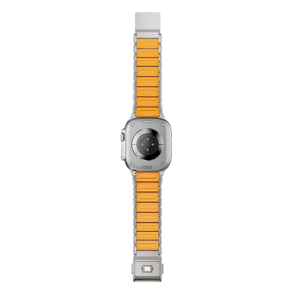 Apple Watch 7 45mm Zore KRD-152 Titanyum Silikon Kordon