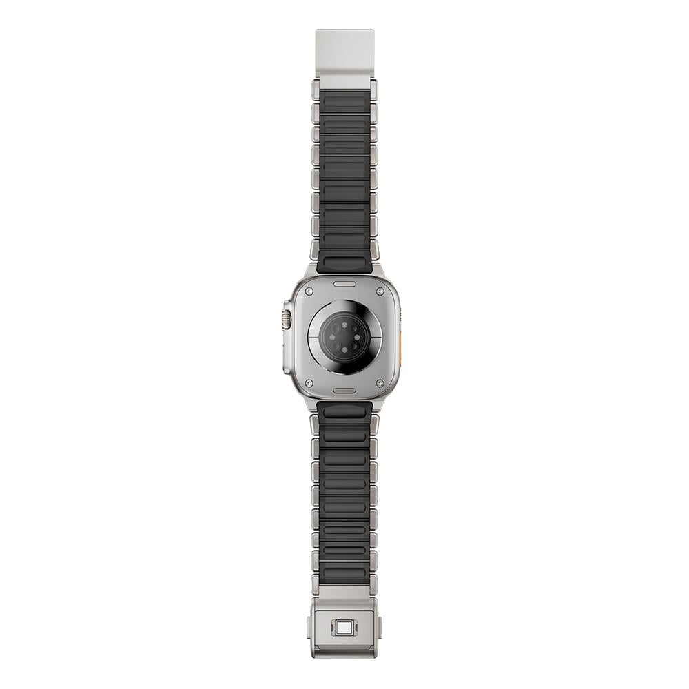 Apple Watch 7 45mm Zore KRD-152 Titanyum Silikon Kordon