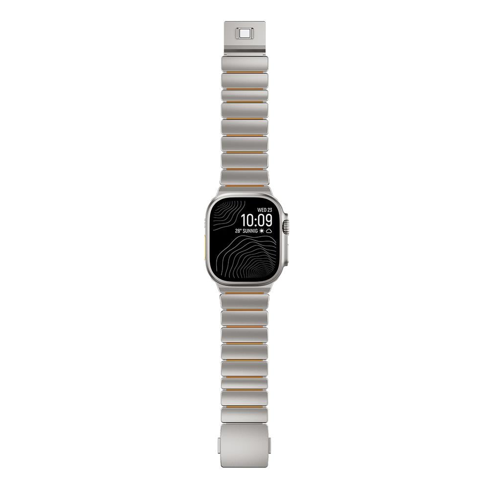 Apple Watch 7 45mm Zore KRD-152 Titanyum Silikon Kordon