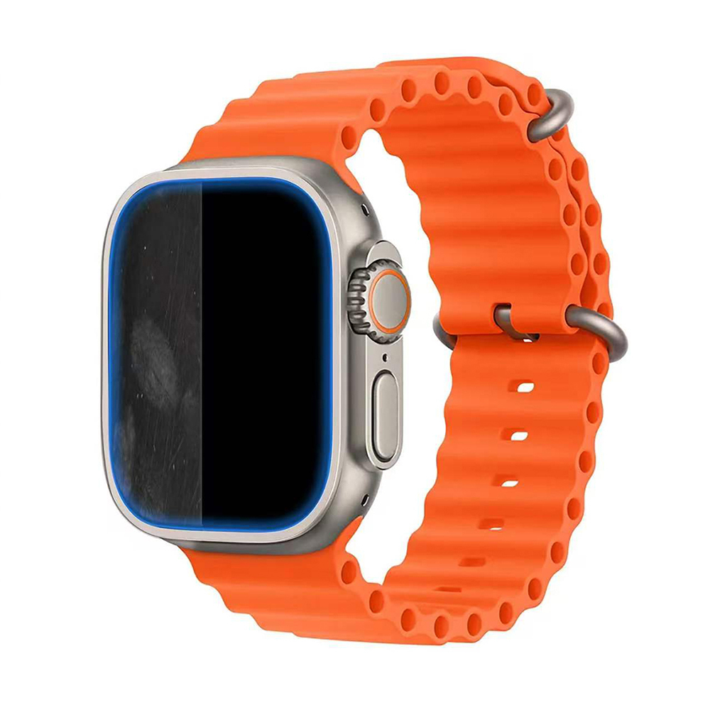 Apple Watch Ultra 49mm Mohseven iWatch Serisi Safir Akıllı Saat Temperli Cam Ekran Koruyucu