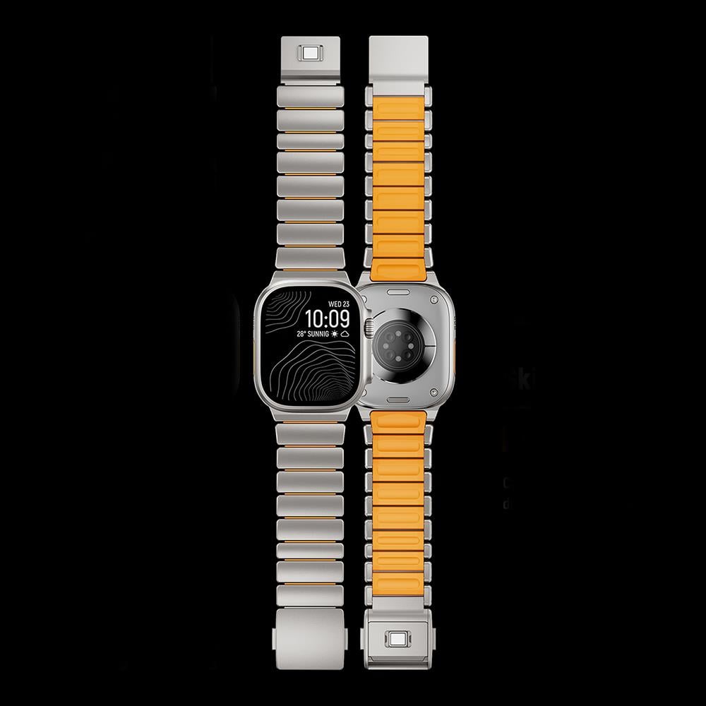 Apple Watch Ultra 49mm Zore KRD-149 Titanyum Silikon Kordon