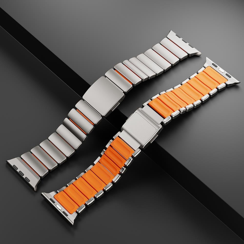 Apple Watch Ultra 49mm Zore KRD-149 Titanyum Silikon Kordon