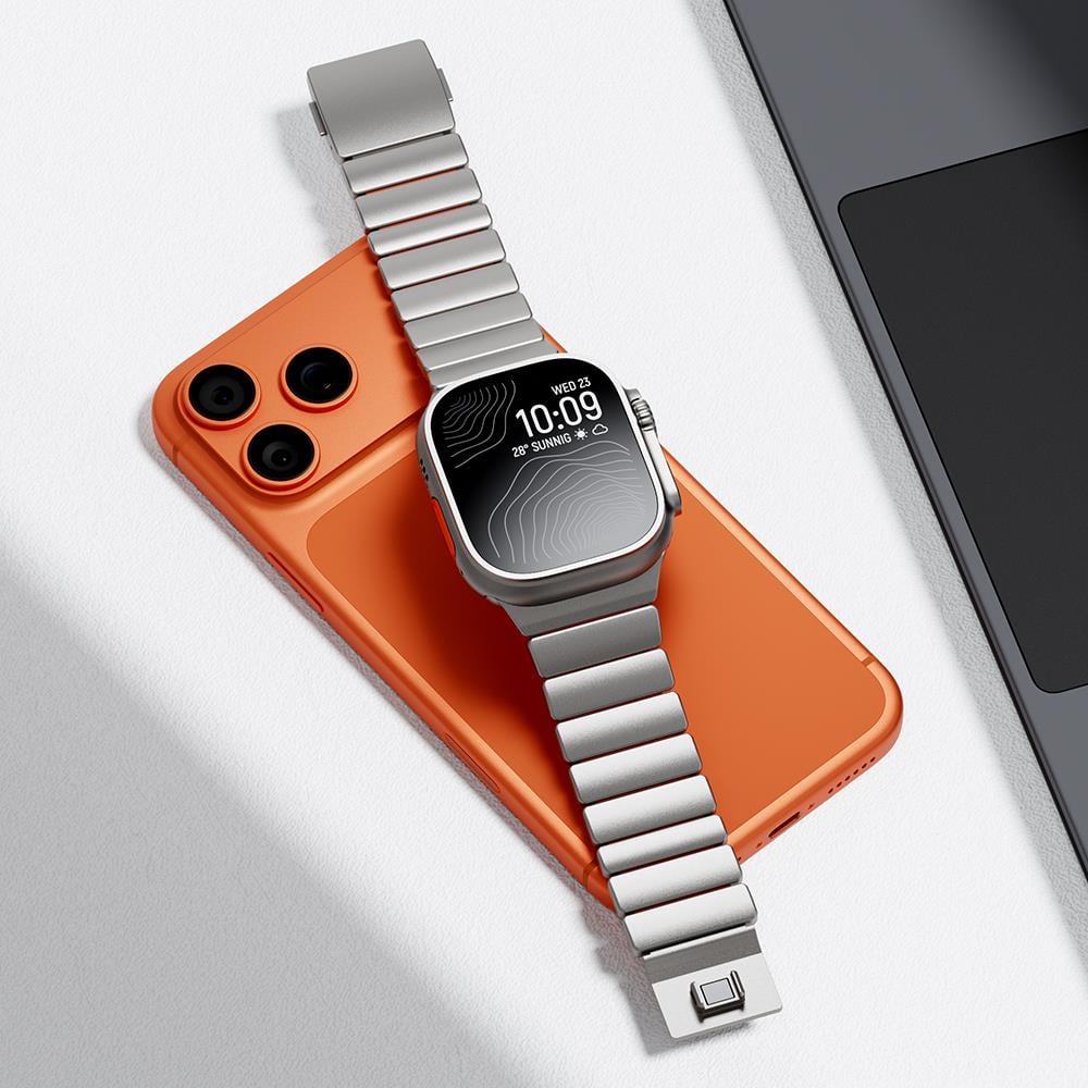 Apple Watch Ultra 49mm Zore KRD-149 Titanyum Silikon Kordon
