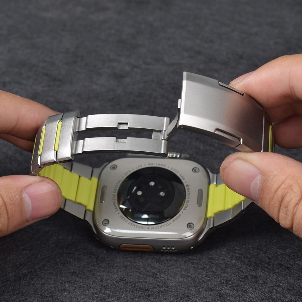 Apple Watch Ultra 49mm Zore KRD-155 Metal Silikon Kordon