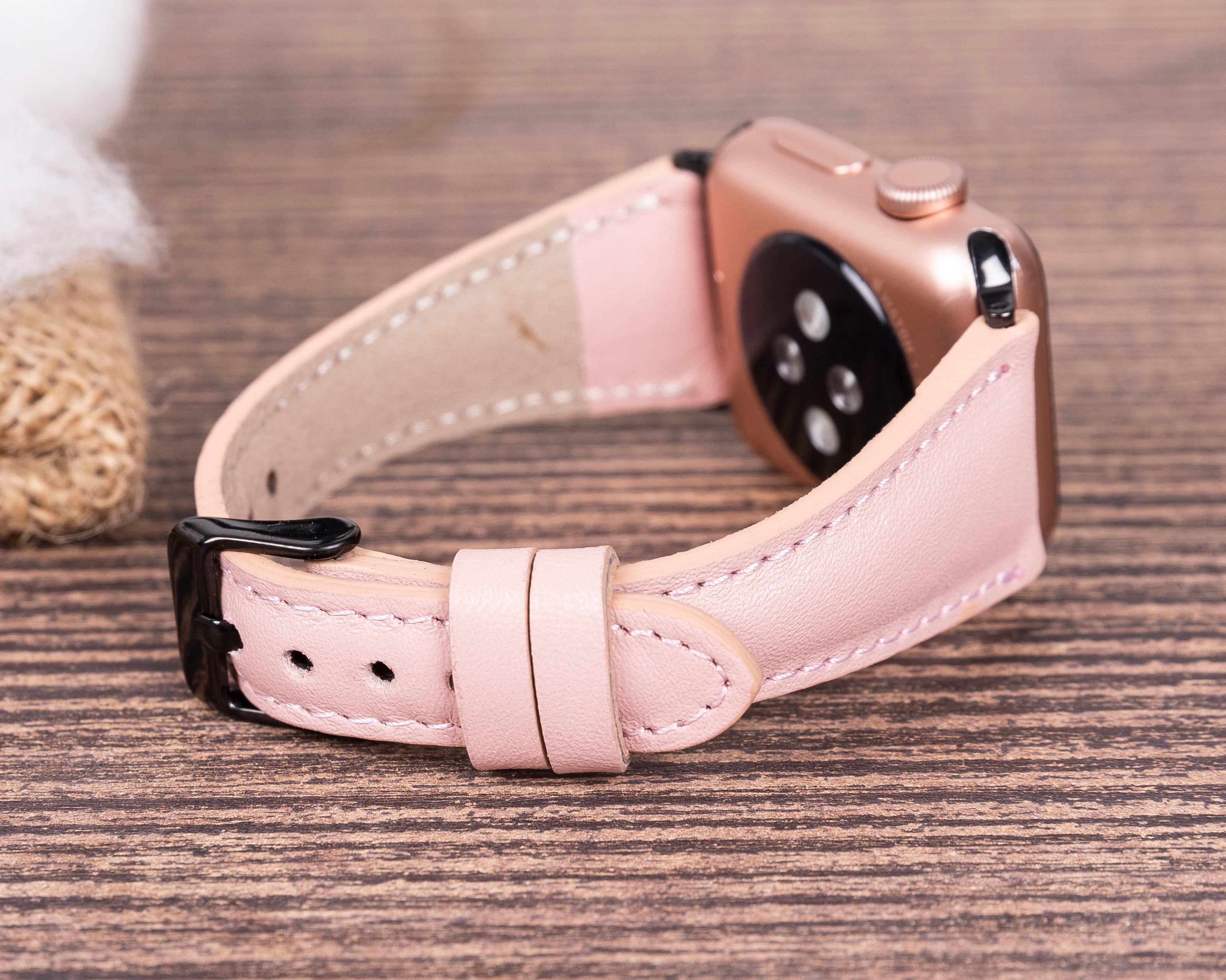 Apple Watch Uyumlu Deri Kordon 42-44-45mm Slim NU2