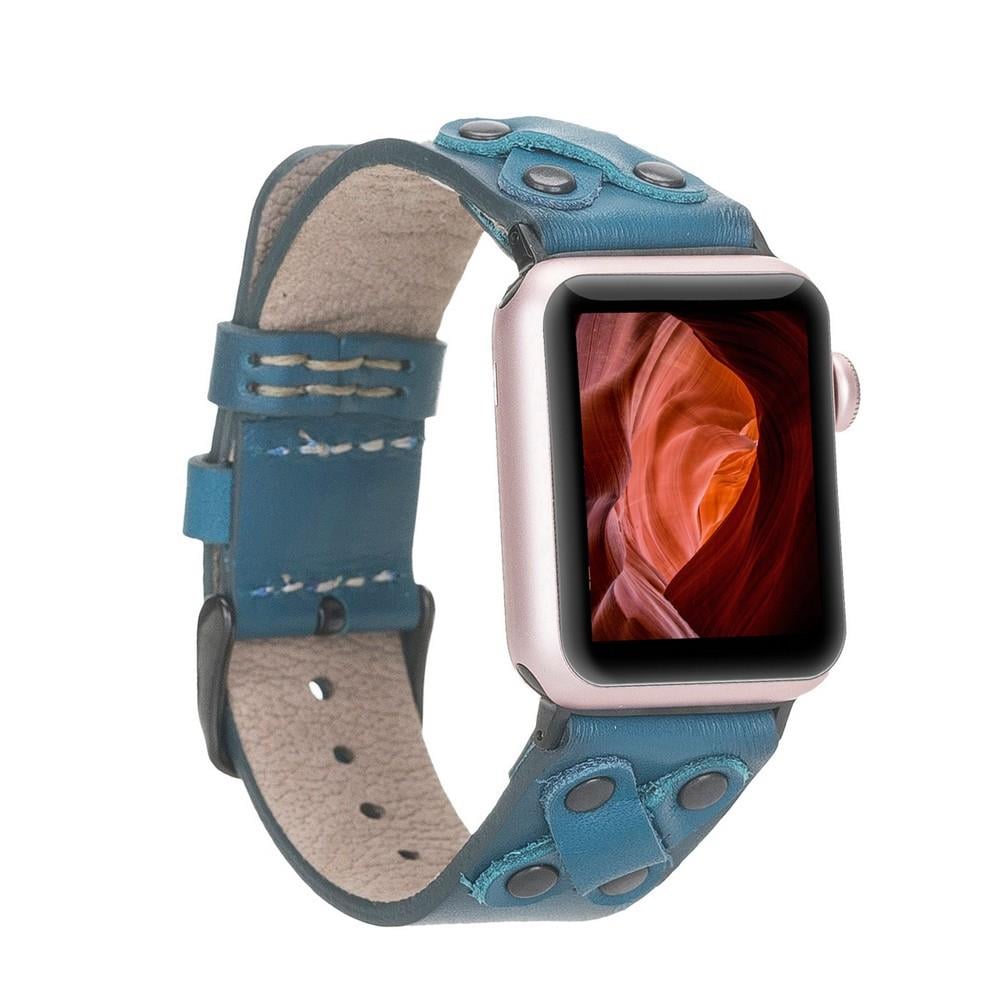 Apple Watch Uyumlu Deri Kordon Cross 42-44-45mm BT BRN4E