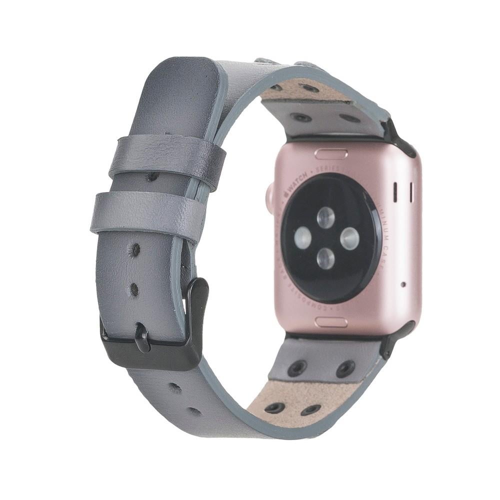 Apple Watch Uyumlu Deri Kordon Cross 42-44-45mm BT RST9E