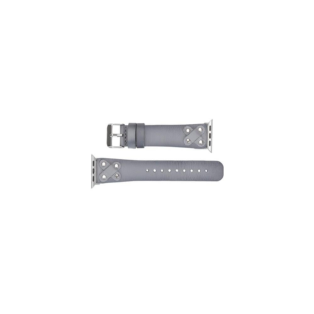 Apple Watch Uyumlu Deri Kordon Cross 42-44-45mm ST RST9E