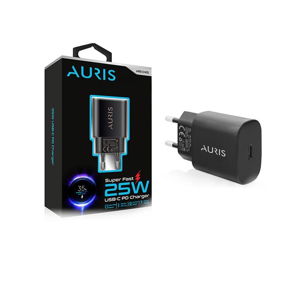 Aurıs ARS-CH25 Super Hızlı USB-C 25W Şarj Adaptorü