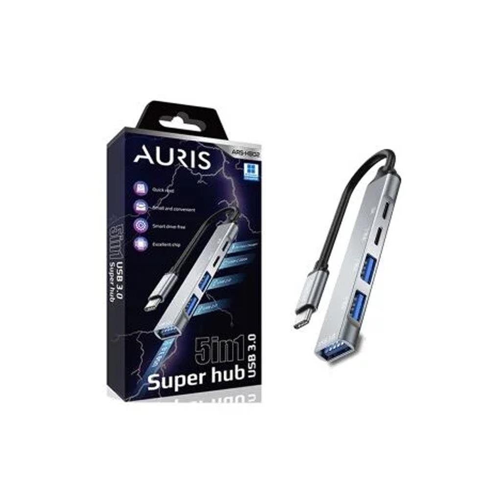 Aurıs ARS-HB02 5in1Super Hub 3.0 TYPE-C USB Çoğaltıcı