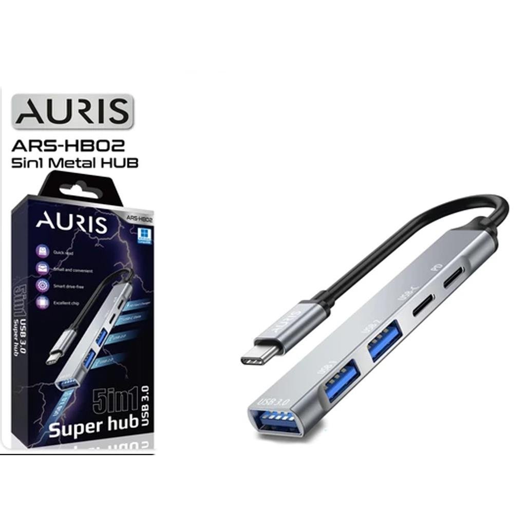 Aurıs ARS-HB02 5in1Super Hub 3.0 TYPE-C USB Çoğaltıcı