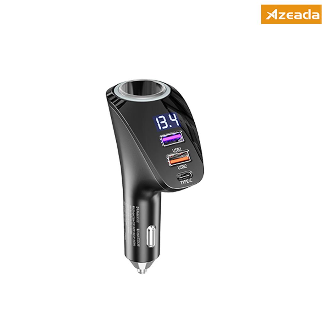 Azeada AZ-C02 110W 3 Soket Göstergeli Araç Çakmaklık Şarjı