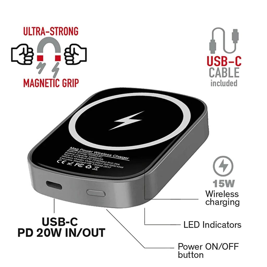Baykron Compact Magsafe 10000 Mah Powerbank