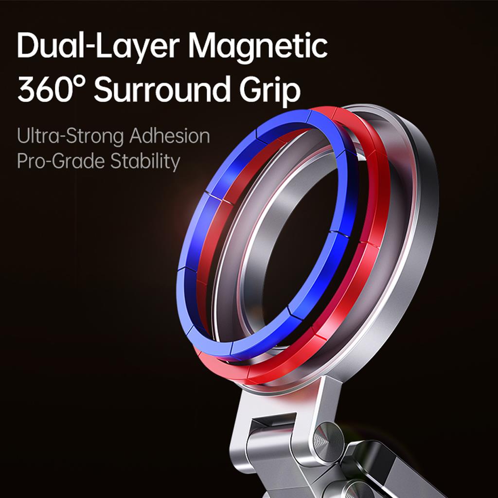 Boneruy E01S Alüminyum Gövde Tasarımlı Masa Sıkıştırma Aparatlı 360 Derece Döner Başlıklı Magsafe Telefon Standı