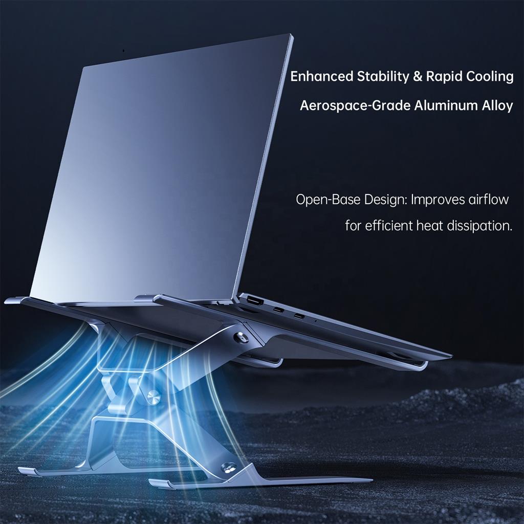 Boneruy P70 Alüminyum Gövde Tasarımlı Kaydırmaz Silikonlu Multifonksiyonel Açı Ayarlamalı Laptop Standı