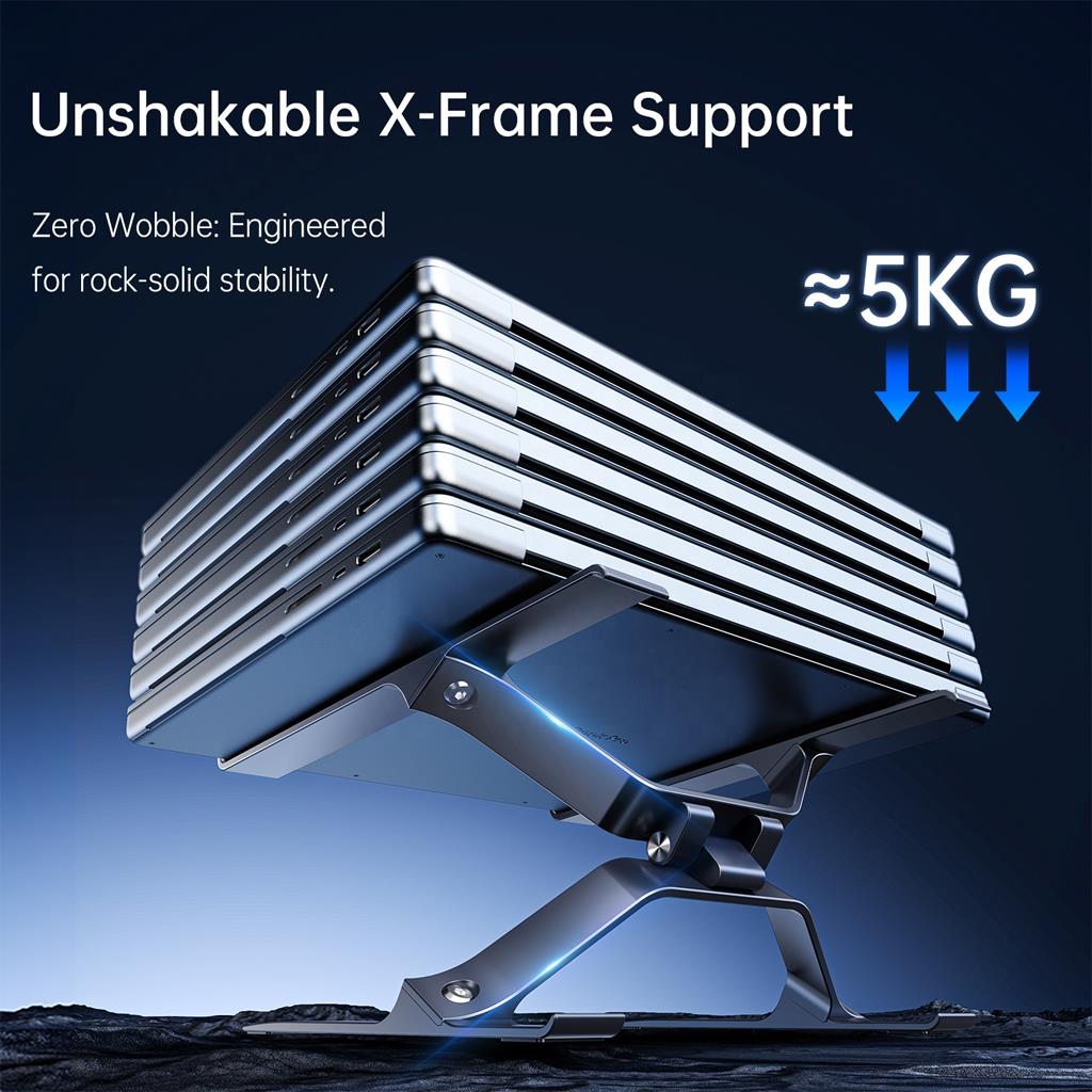 Boneruy P70 Alüminyum Gövde Tasarımlı Kaydırmaz Silikonlu Multifonksiyonel Açı Ayarlamalı Laptop Standı