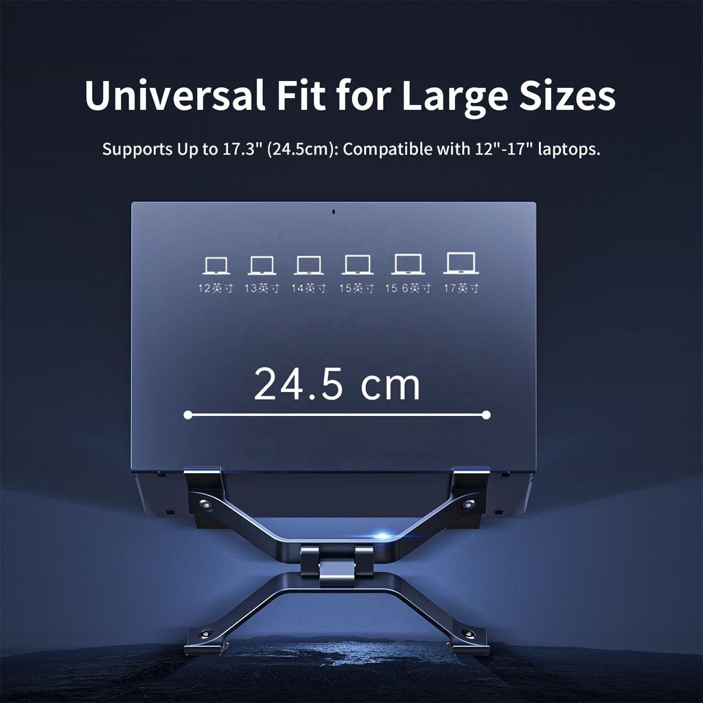 Boneruy P70 Alüminyum Gövde Tasarımlı Kaydırmaz Silikonlu Multifonksiyonel Açı Ayarlamalı Laptop Standı