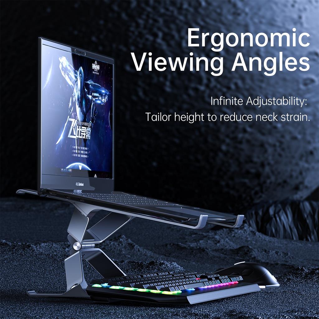 Boneruy P70 Alüminyum Gövde Tasarımlı Kaydırmaz Silikonlu Multifonksiyonel Açı Ayarlamalı Laptop Standı