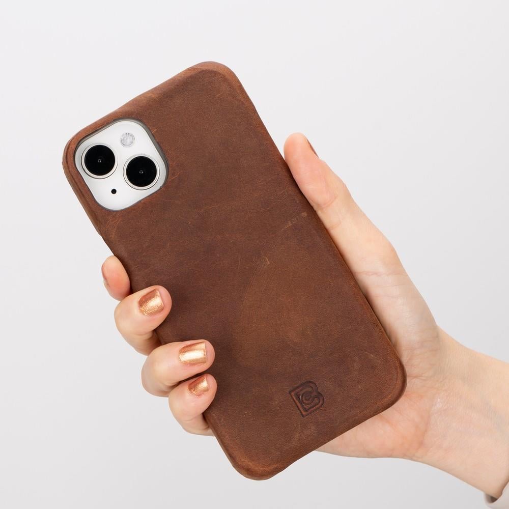 Bouletta Apple iPhone 15 Plus Uyumlu Deri Arka Kapak F360 G2
