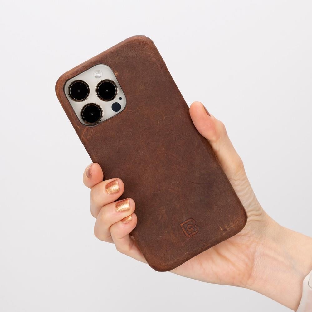 Bouletta Apple iPhone 15 Pro Max Uyumlu Deri Arka Kapak F360 G2