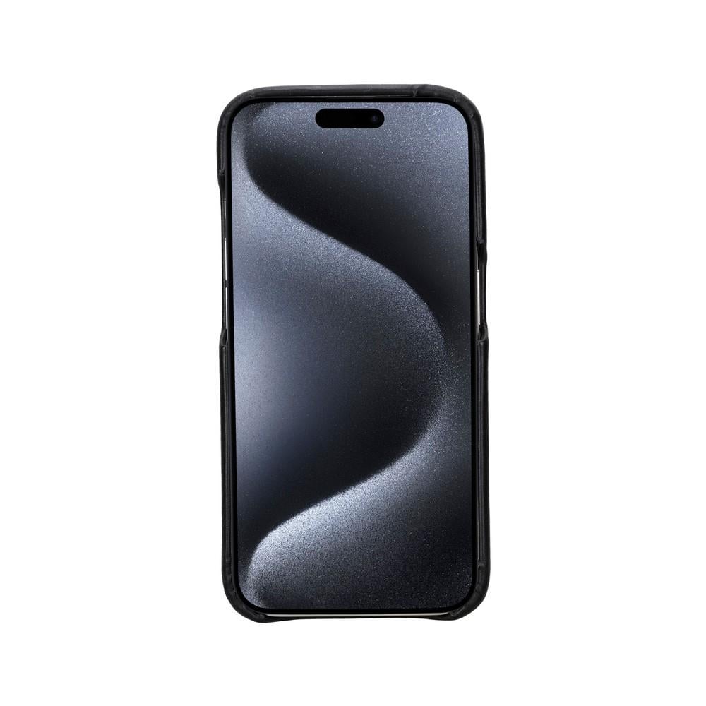 Bouletta Apple iPhone 15 Pro Uyumlu Deri Arka Kapak F360 RST1