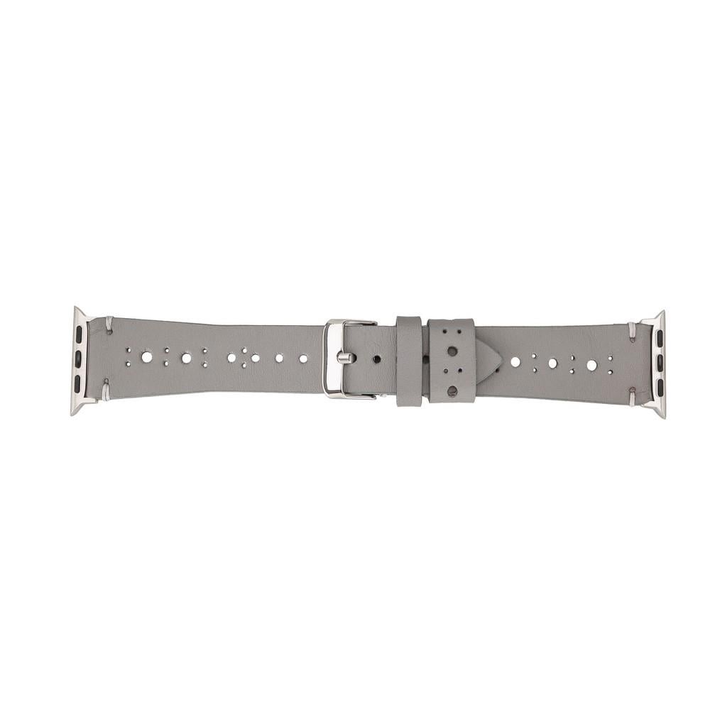 Bouletta Apple Watch Uyumlu Deri Kordon BA8 42-44-45mm RST9 Gri