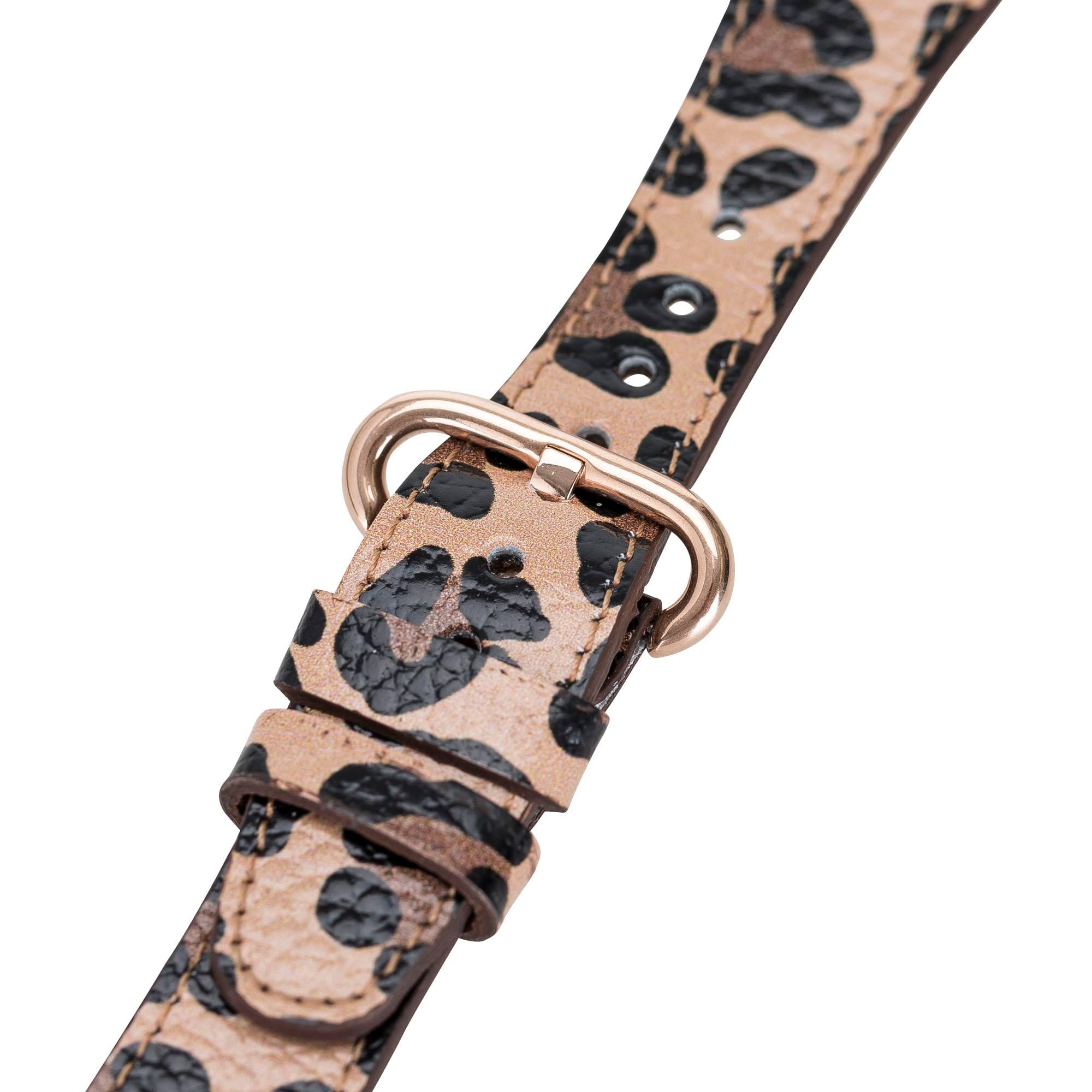 Bouletta Apple Watch Uyumlu Deri Kordon 38-40-41mm Roma Leopar
