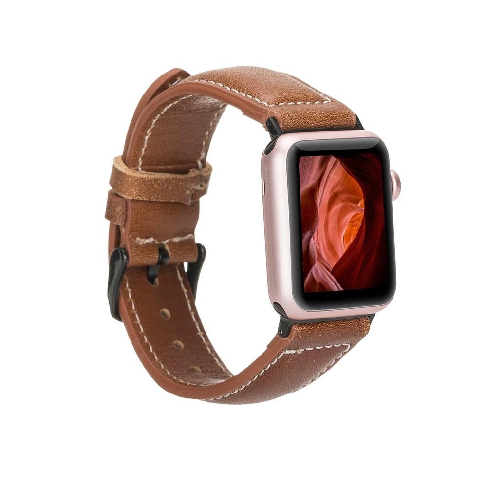 Bouletta Apple Watch Uyumlu Deri Kordon 42-44-45mm NM1 AS4