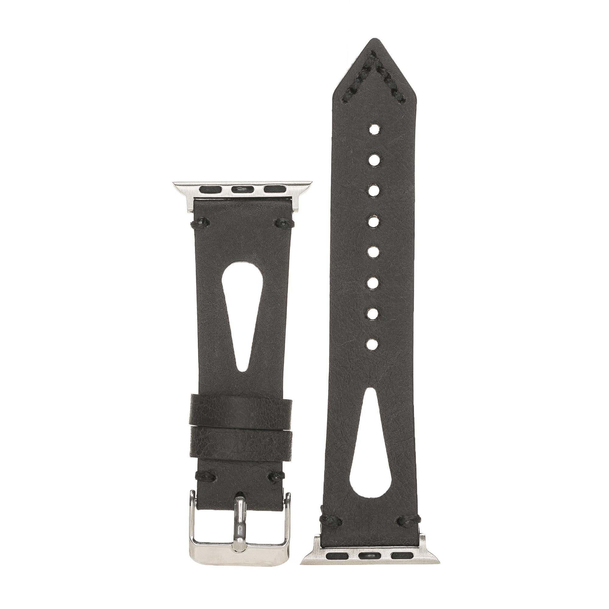 Bouletta Apple Watch Uyumlu Deri Kordon 38-40-41mm Füme